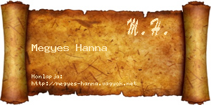 Megyes Hanna névjegykártya